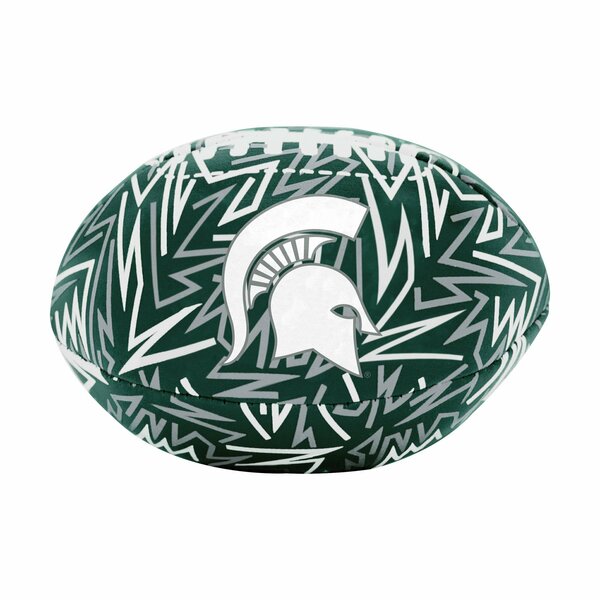 Logo Brands Michigan State Graffiti Micro Soft Football 172-93MCS-R1